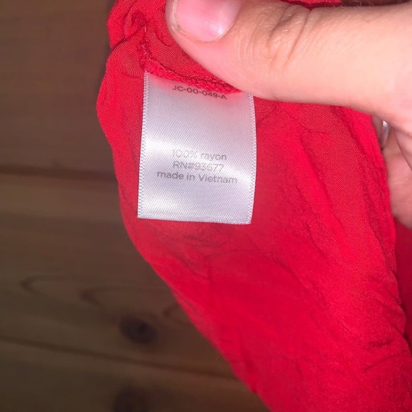 Red Sheer Blouse Small - Picture 5 of 5